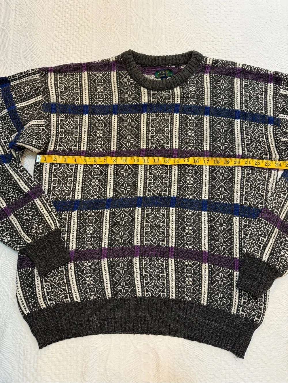 Vintage 90s Alexander Julian Colors Sweater Men’s XL Grandpacore Cabincore